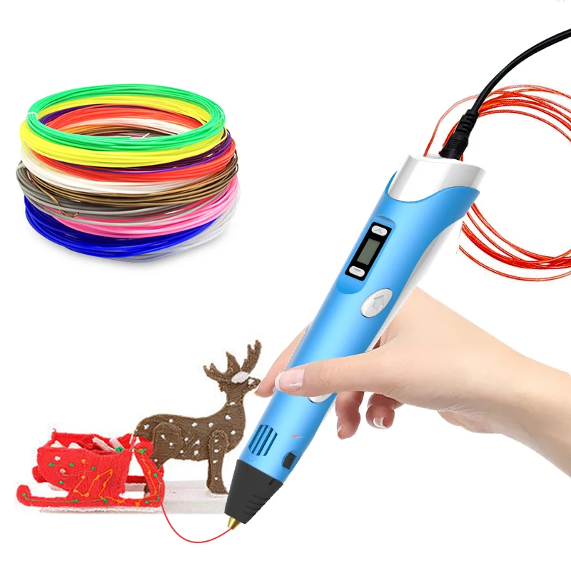 Convenient Operation Design Filament Refill Creative Toy 3D Printer Pen Adjustable The Temperature 3D Pen