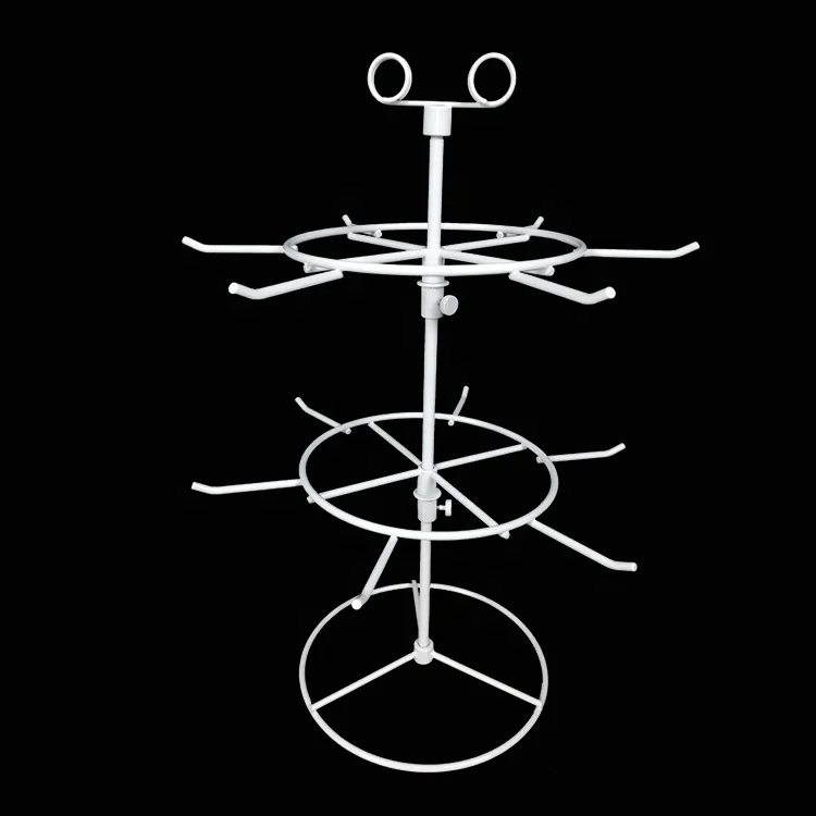 RUIMEIXIN 2 Tier  Countertop Spinning Wire Rack For Retail Store,Battery rack,Metal Rotating Jewelry Organizer, Keychain Rack