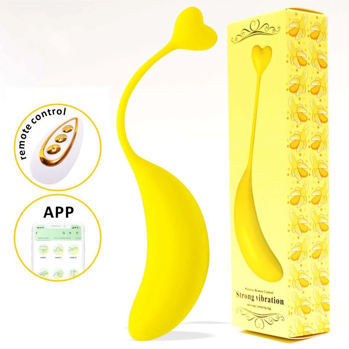 Remote Control Mini G spot Vibrator Stimulation Woman Bluetooth Fruit Banana Vibrator Vibrator Sex Toys for Women