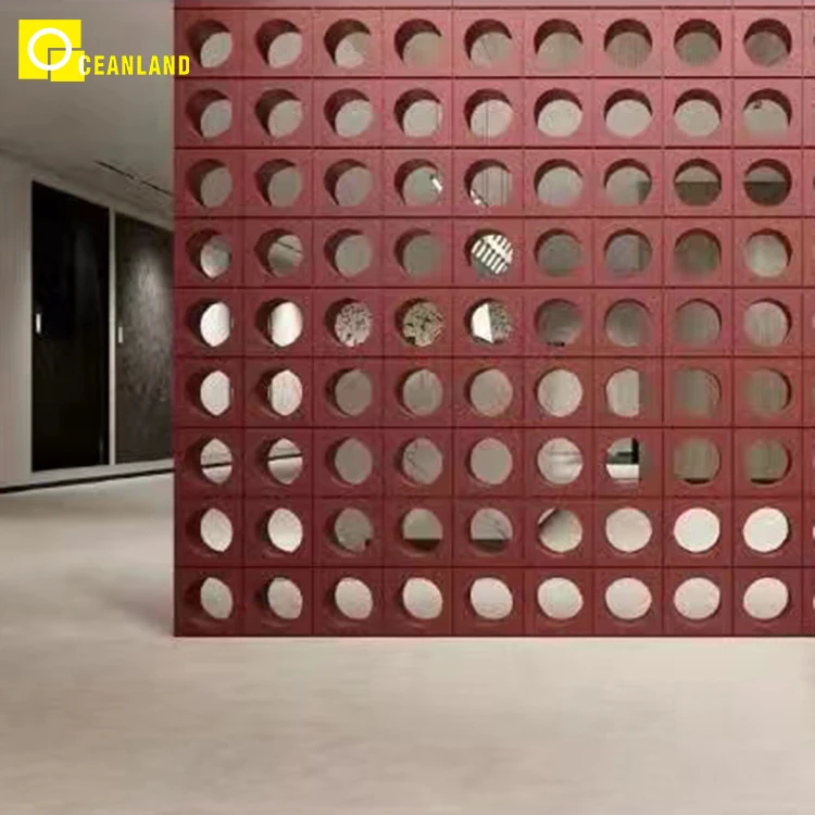 Фошань строительный материал настенная глина огненный декоративный полый