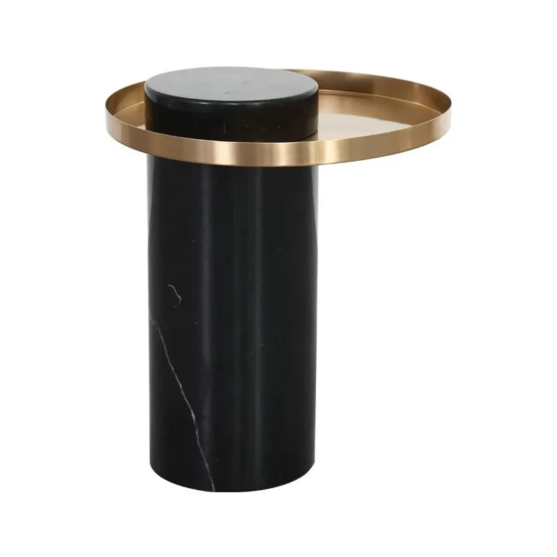 Hot selling high end titanium stainless steel round coffee table