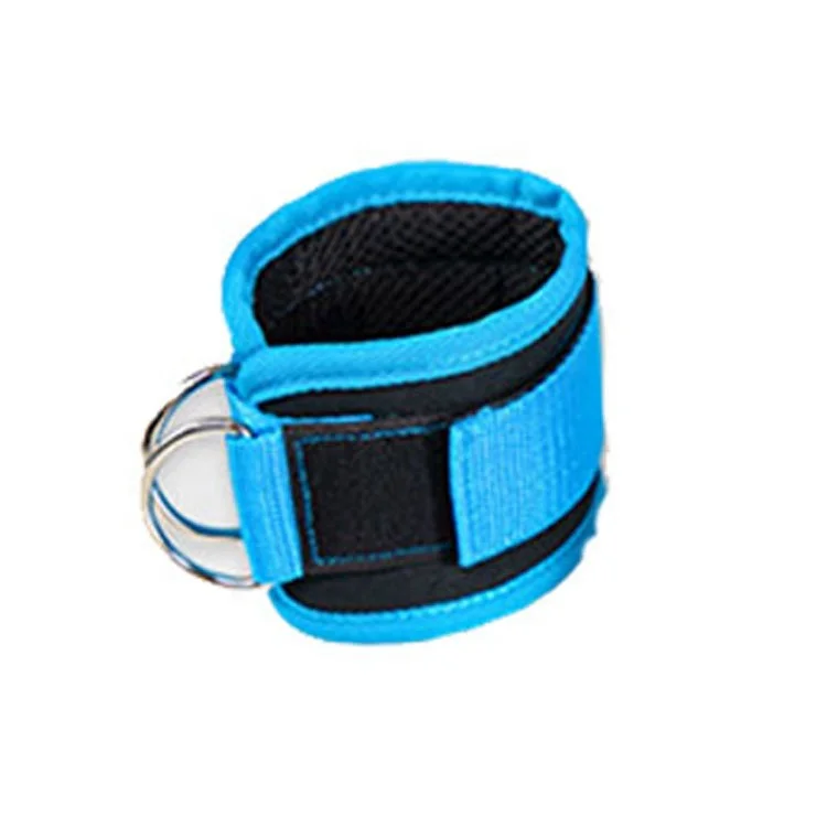 UNIQ Adjustable D-Ring Ankle Straps Gym with Foot Strap Cable Machine Fitness Thigh Glute Exercises Padded Ankle