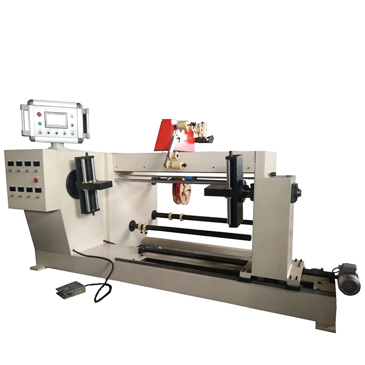 Automatic Wire Winder Two Chucks 1000mm Winding Width Reactor Coil Winding Machine