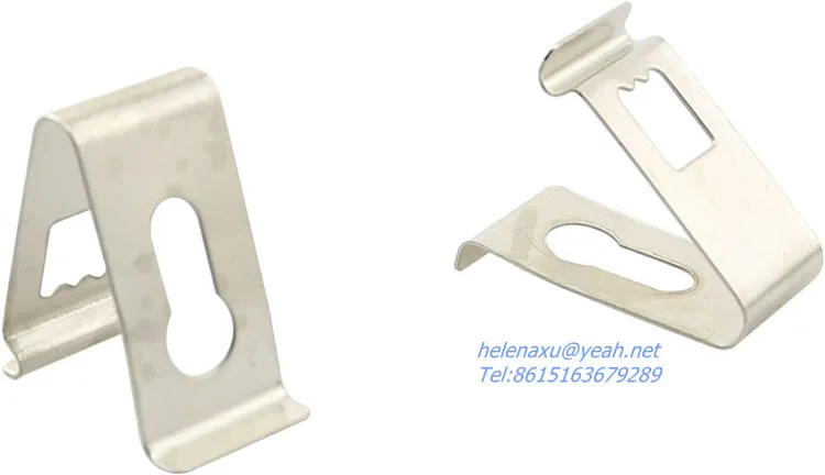 Wholesale Picture Photo Frame Metal Spring Turn Clip Hanger V-Shaped Buckle for Aluminium photo frame