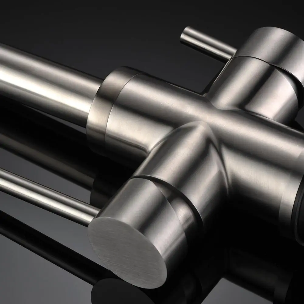 
Stainless steel lead free Water tap osmosis 3 ways kitchen faucet 