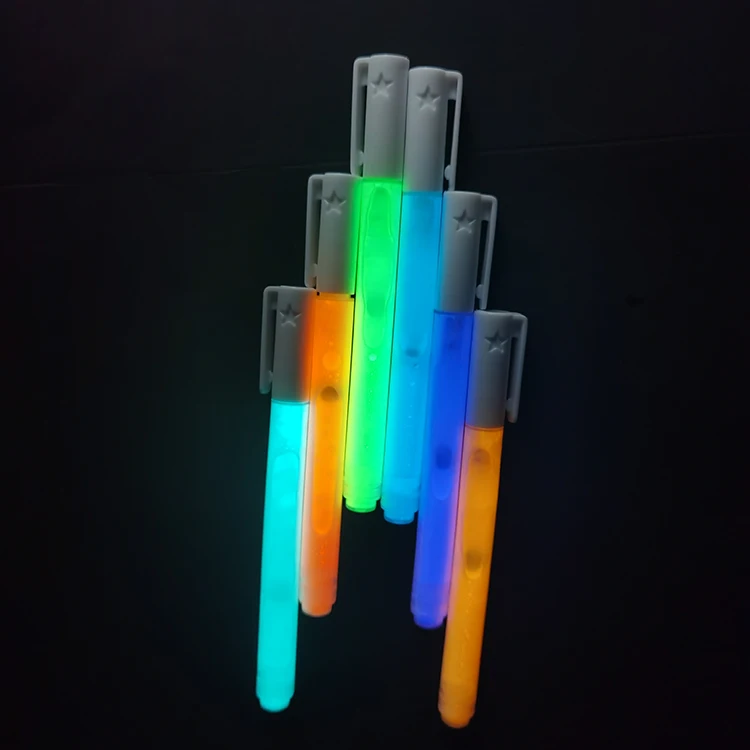 wholesale glow in dark fabric marker felt tips highlighter pen with custom logo for