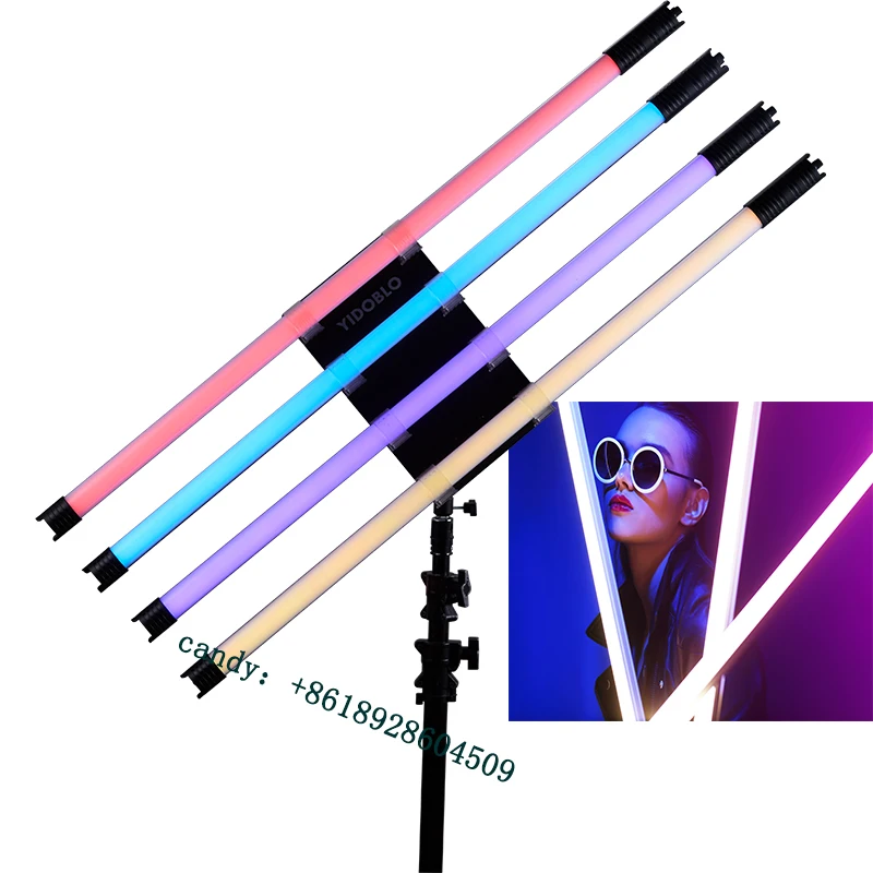 Yidoblo Professional Audio Video Lighting led tube dmx batteryled tube battery 40w RGBW led tube LT RGB4