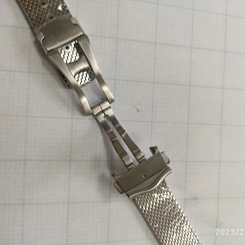 BRC- 904 Stainless Steel 20mm  Declining Mesh Interchangeable Watch Band Strap For O mega