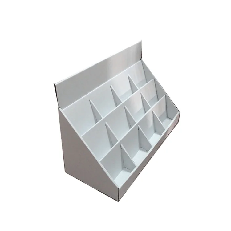 New Design paper customized Counter Cardboard Pdq promotion supermarket  Display Racks
