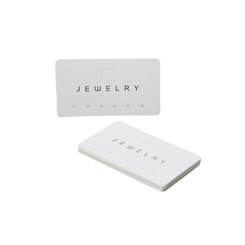 Directly Sale Earring Cards Black Logo Custom Earring Display Card Jewelry Accessories Packaging Ear Studs