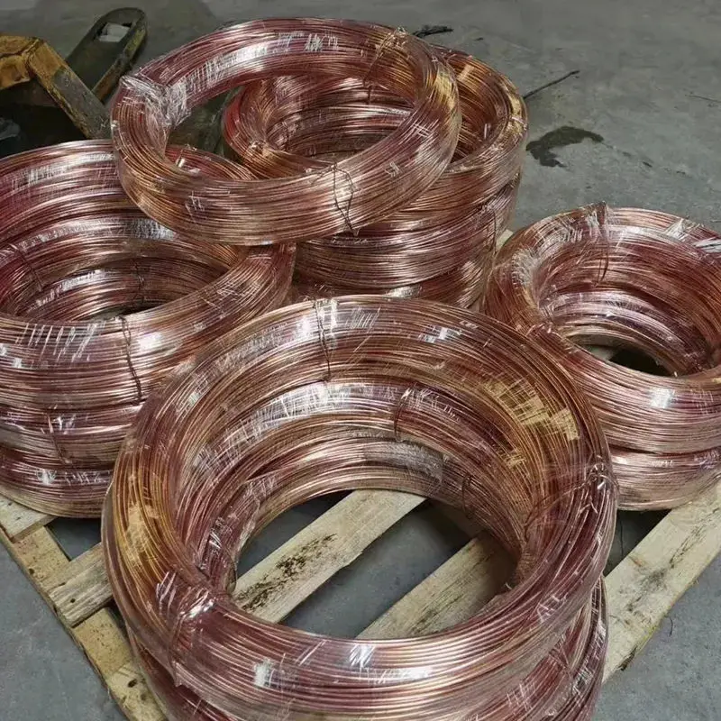 Copper wire factory price 29 swg cca enamelled copper wire occ pure copper coated ER70S-6 CO2 alloy rectangular welding wire