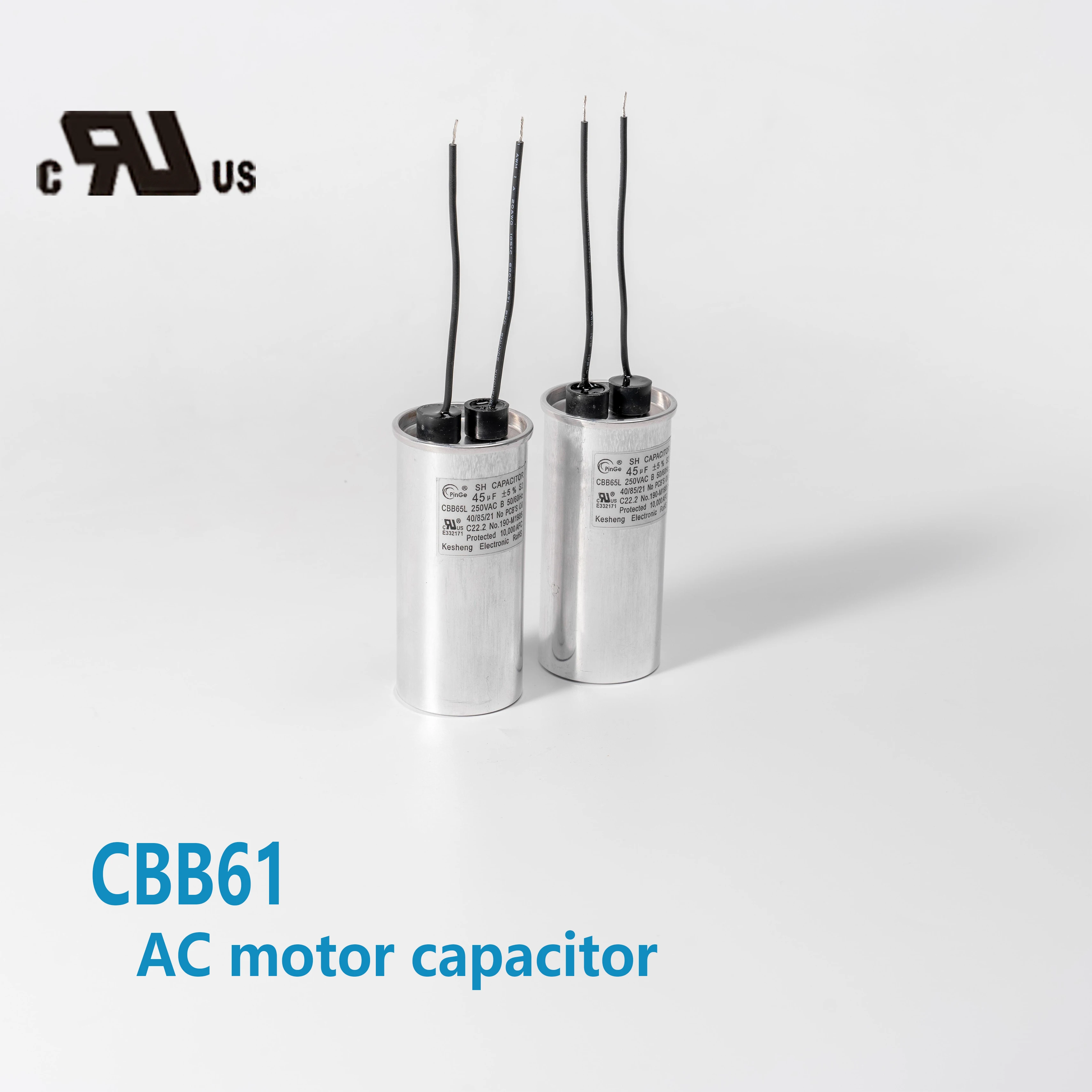 Universal Capacitors CBB65 45uF Single Run Capacitor for Air Parts Condensador