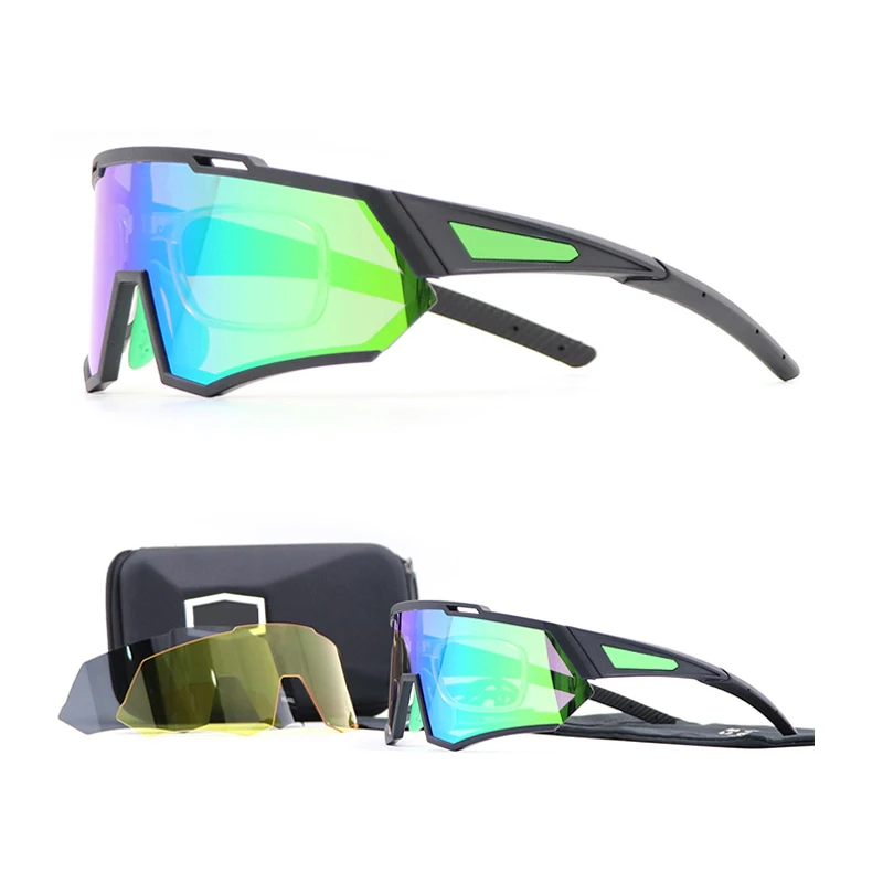 Suitable new design outdoor anti uv polarized lens running cycling glasses sport sunglasses sport glasses