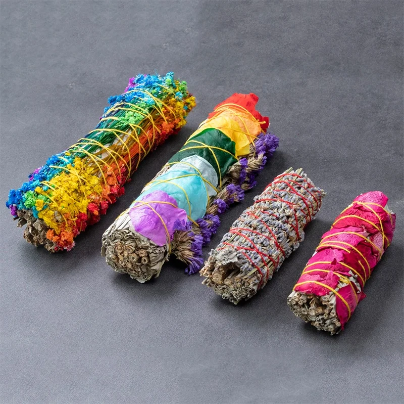 wholesale amazon hot sale custom natural single spices & herbs stick white sage smudges