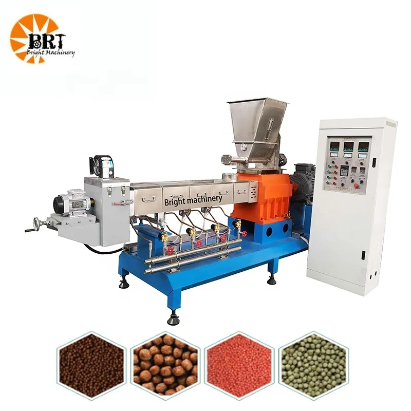 floating fish food pellet extruder machine price fish food processing line
