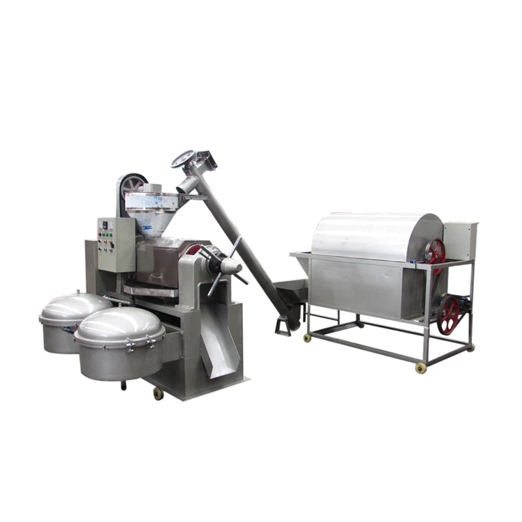 High quality worm shaft  High oil yield Factory Fully Automatic Walnut Soybean Plam Oil Press with heater Systeam