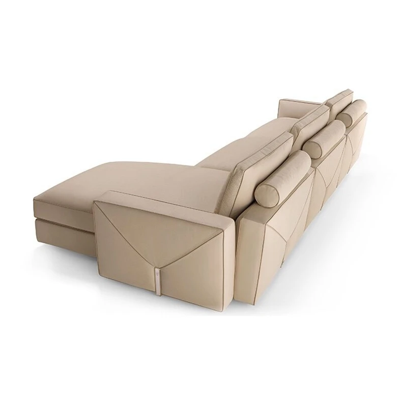 Italian leather sofa minimalist light luxury living room furniture luxury envelope sofa