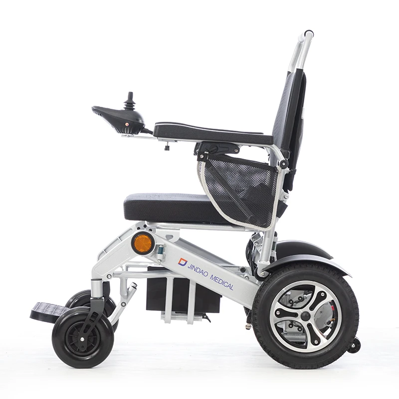 Factory Direct Selling Mobile Scooter Folding Electric Wheelchair Aluminum Alloy Four Wheel Portable Electric Wheelchair