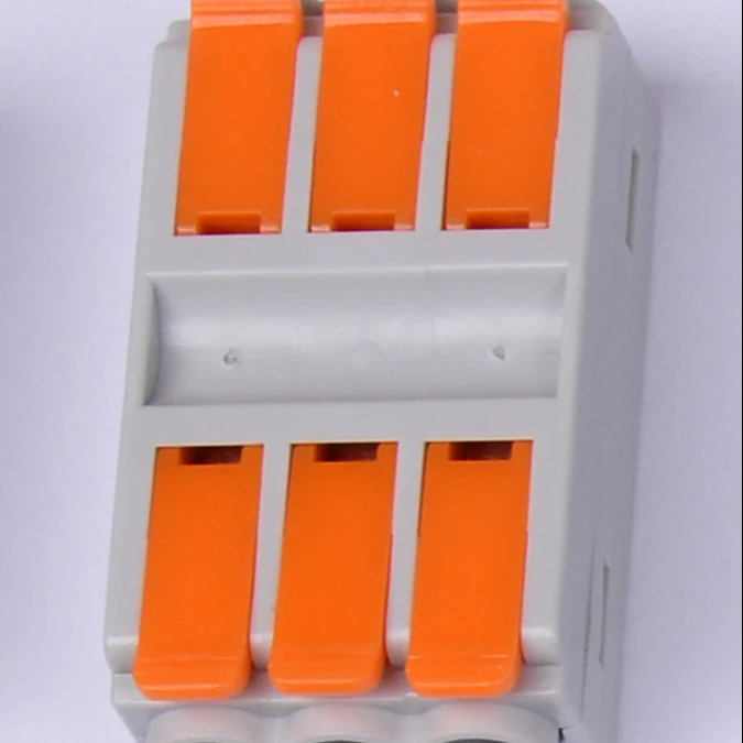 6 мм компактная сращивающаяся Рычажная гайка распределительная коробка Клеммная колодка соединитель провода