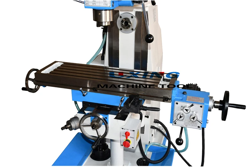 3 оси DRO Китай вертикальный горизонтальный сверлильный и фрезеровочный станок ZX7550CW