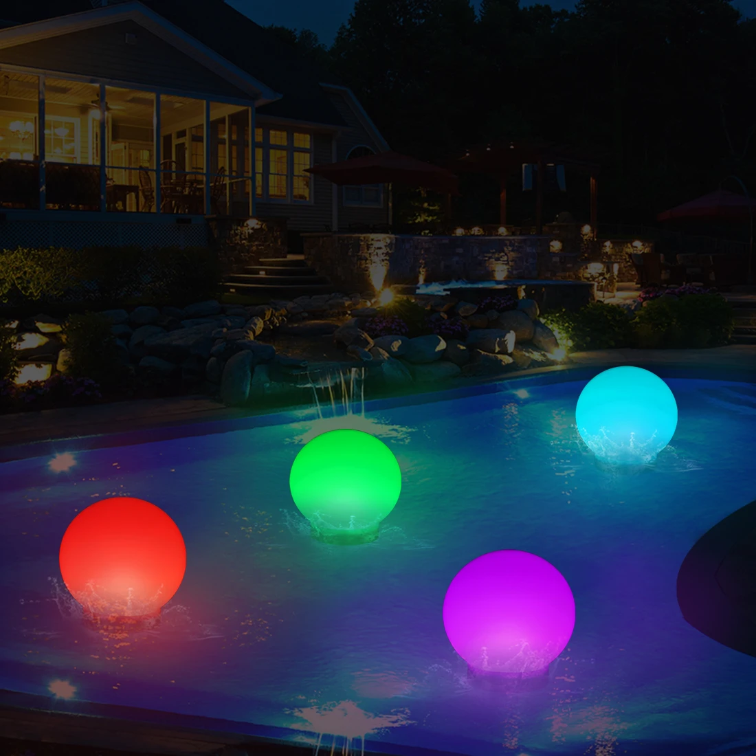  Уникальный дизайн водонепроницаемый RGB Солнечный плавающий шар встроенная солнечная панель для украшения сада улицы и