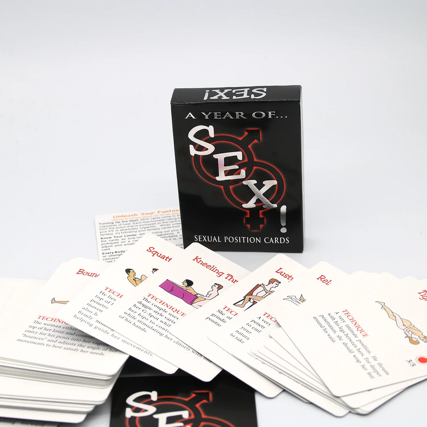 Sale! Various Poses Sex Cards A Year Of Sex For Adult Sexy Game Cards Set Bedroom Commands Flirt Atmosphere Couple Entertainment