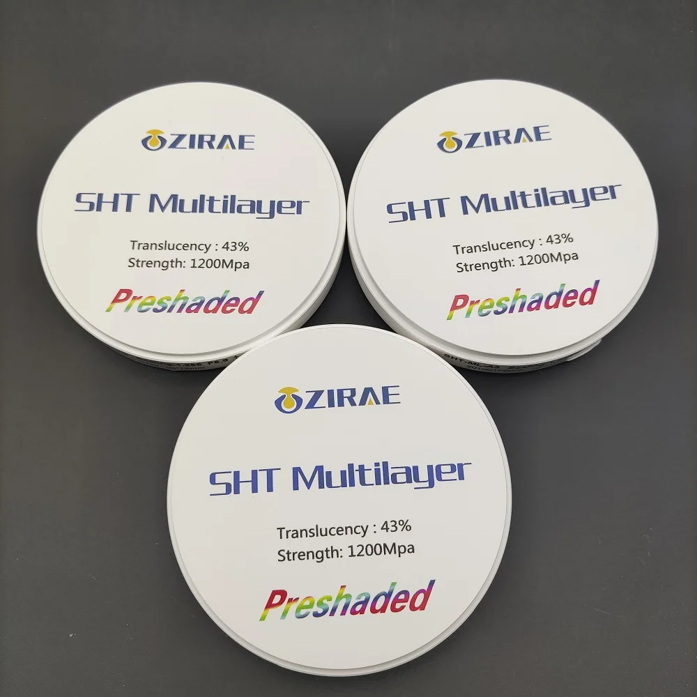 CE approved  SHT  zirconia dental block/ zirconia blank disk for CAD CAM Open system