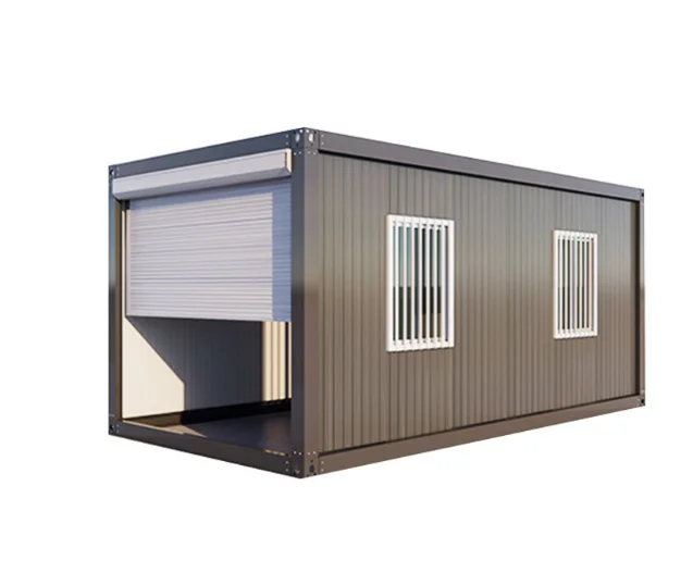 Prefabricated Steel Frame Modular Tiny Flat Pack Portable Prefab Homes Ship Container Warehouse Storage Houses Garage