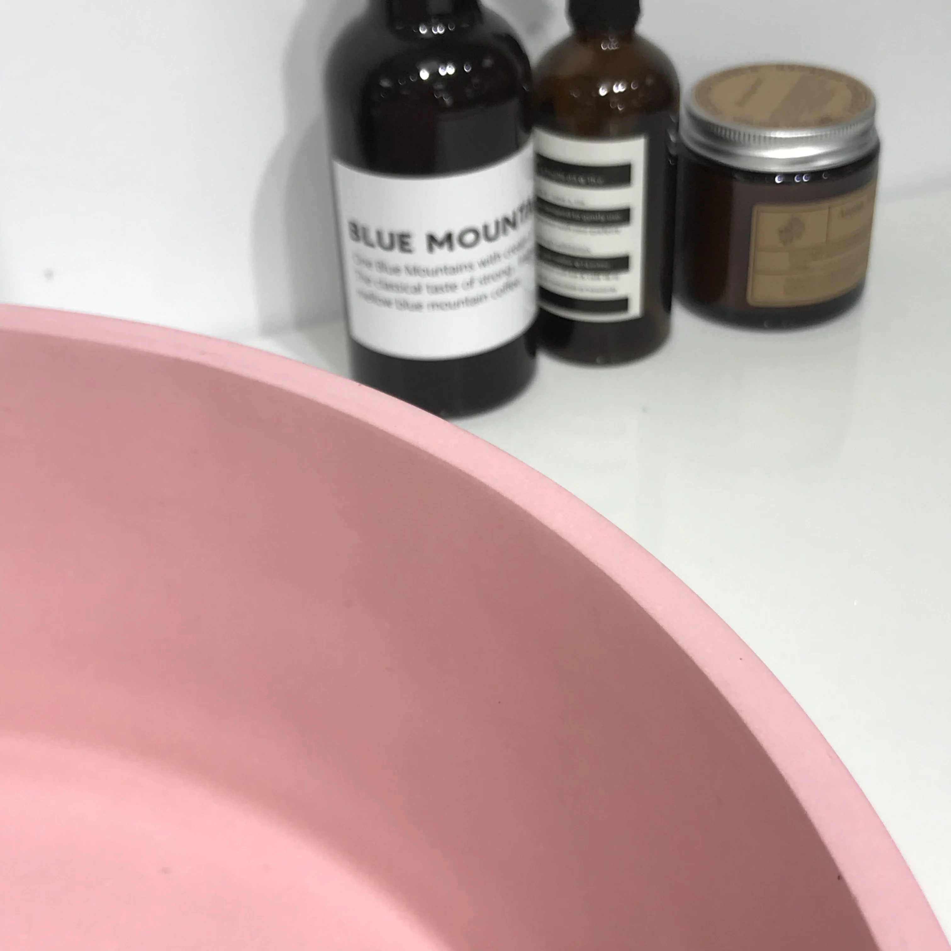 
MEIYANI Kast Above Counter Basin Hot Sale Round Shape Pink Concrete Wash Pink Cement Sink 