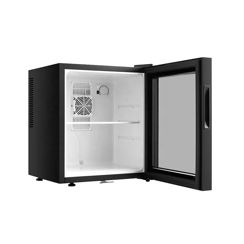 Wholesale portable electronic display glass door 30L small mini fridge freezer for room