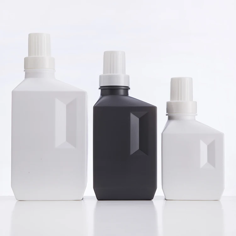 2019 Wholesale  400ml 600ml 1000ml HDPE empty plastic liquid laundry detergent Washing bottle with screw cap