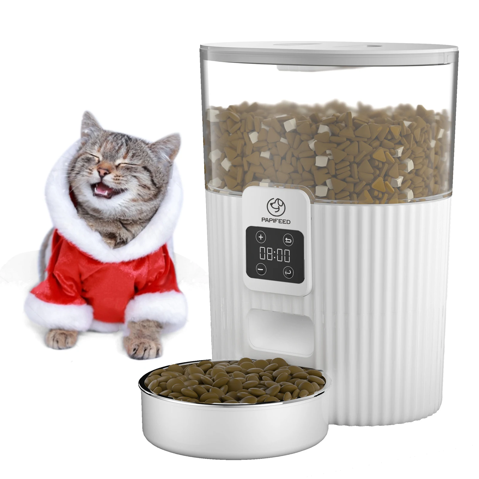 Manufacturer provides 3L video WIFI remote intelligent pet feeder dog and cat food bowl pet feeder with stainless steel bowl