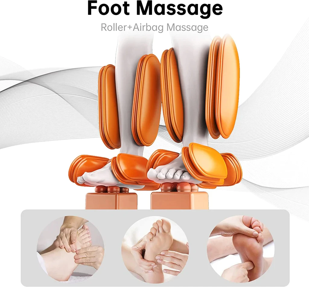 2024 Fixed Point Luxury Rolling Cheap Price Zero Gravity Massage Chair Malaysia Full Body Massage Chair Brown