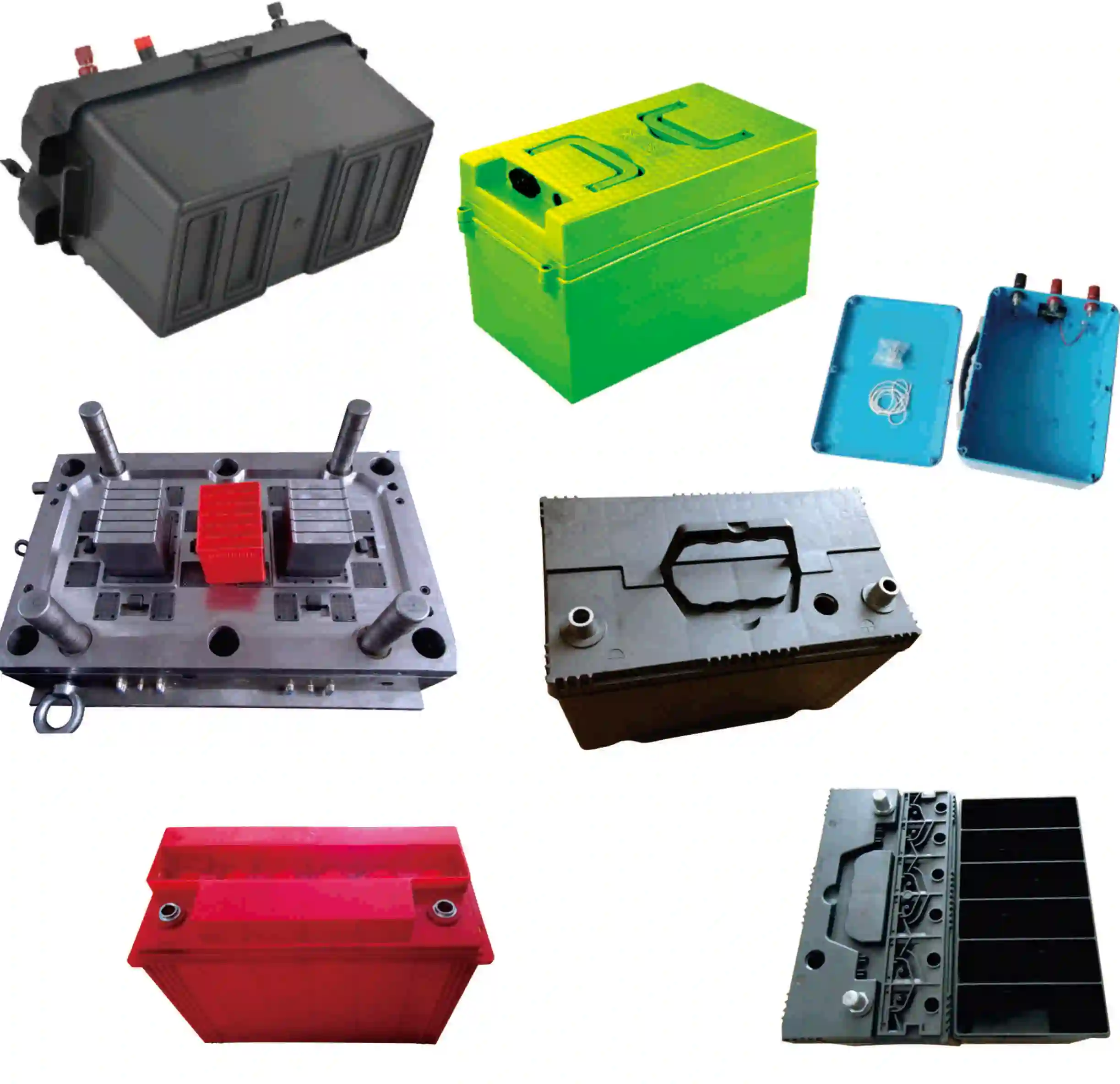 Taizhou factory supplier OEM DEM high quality  fast sale plastic injection mould empty car battery case mould box mold