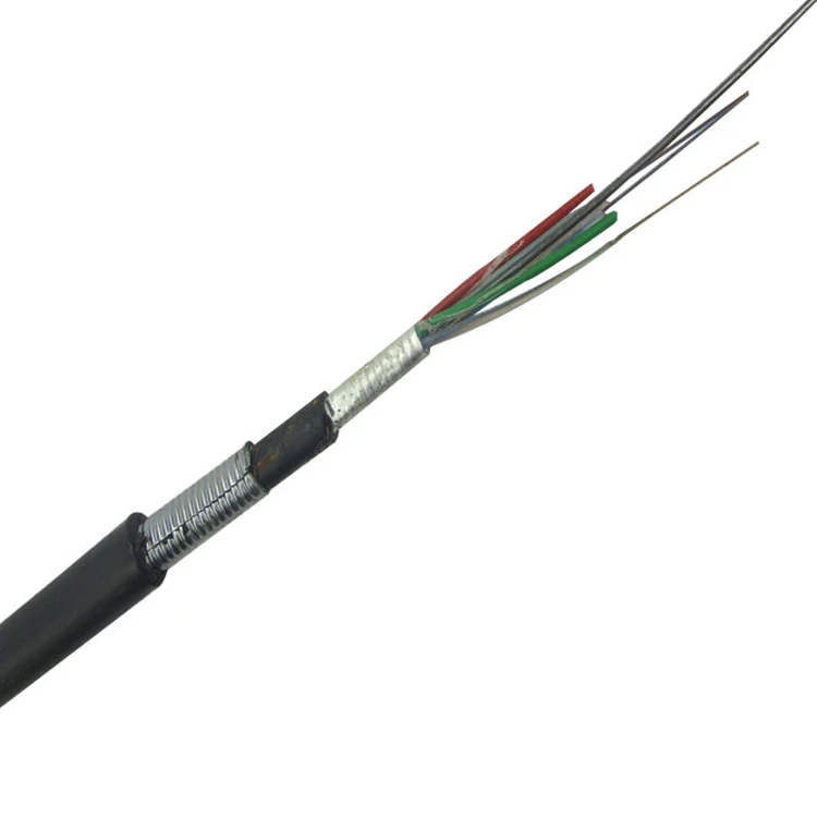 Анти Укус бронированный gyts 24 48 core g652d волоконно-оптический кабель одножильный применение для короба