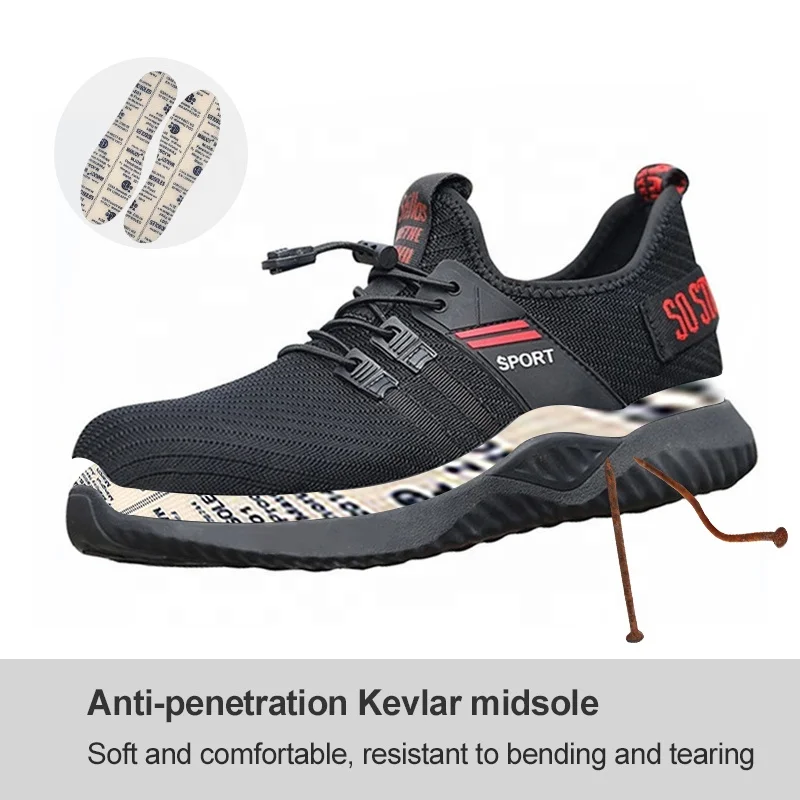 Hot Sale Popular Selling Breathable Indestructible Steel Toe  Safety Shoes for Men