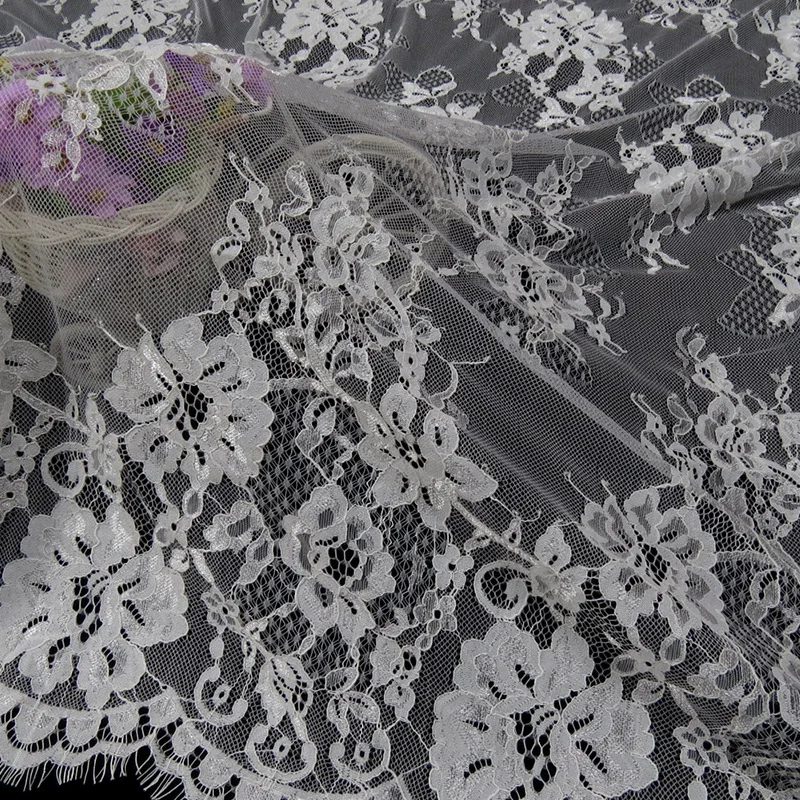 Good quality 2019 New design popular Chantilly french lace fabric