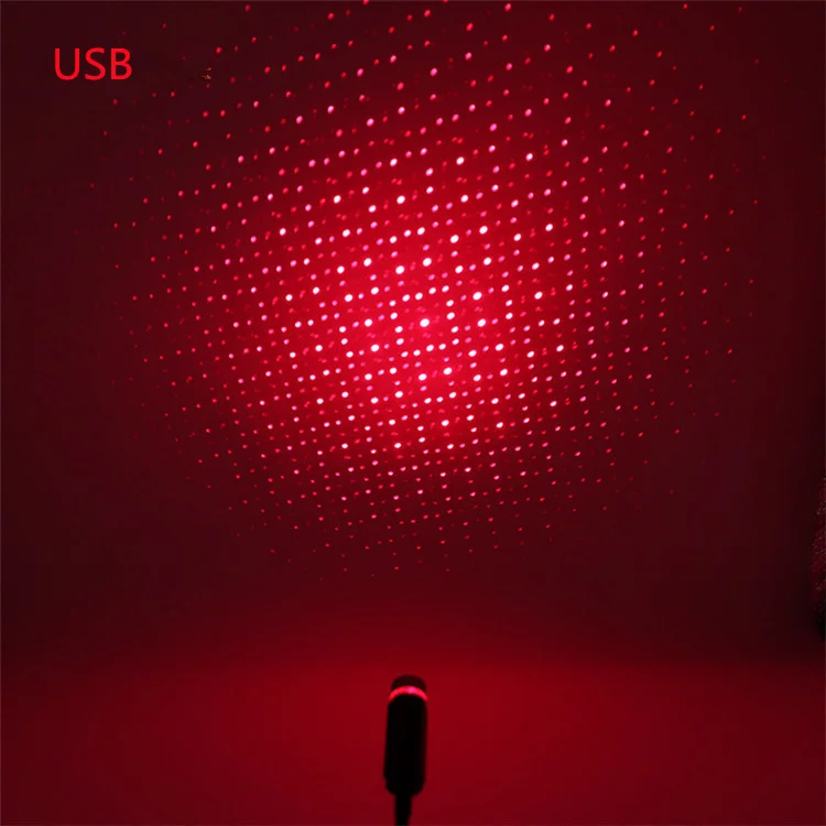 Хит продаж USB светодиодный ночной Светильник звездного неба проектор лампа атмосферная для салона автомобиля декоративный светильник крыши