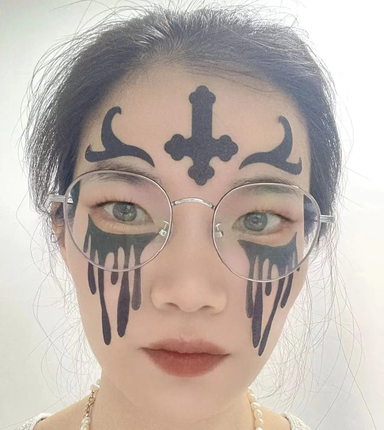 wholesale  Halloween  cosplay masks sexy woman face eyes  glitter tattoo sticker