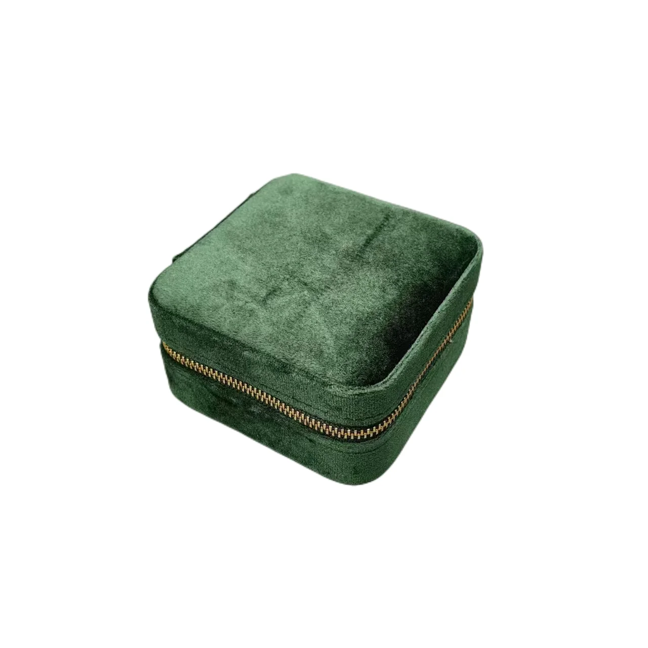 2024 High Quality Wholesale  Branded Luxury Travel Velvet Jewelry Box Suede Jewelry Boxes In Stock