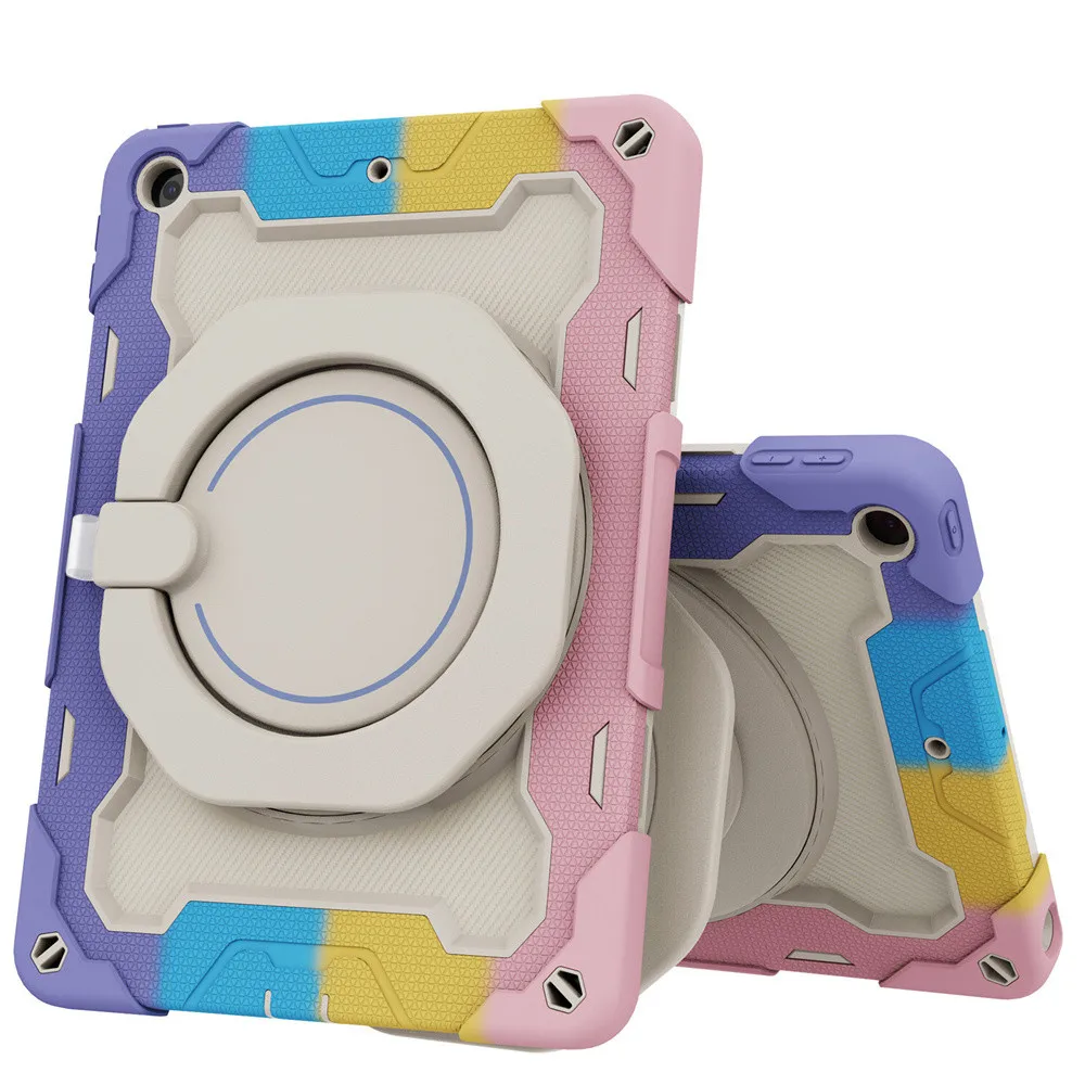 360 Rotating Hand Strap Stand Protector Case For Ipad Mini 6 8.3 Inch,Kids Armor Tablet Case For Ipad 10.2