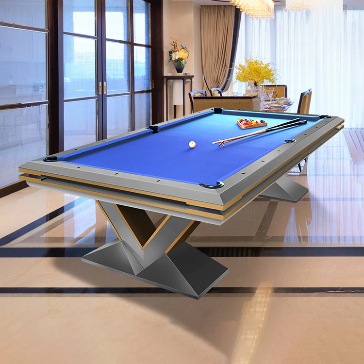 Hot selling adult sports 9 foot 8 foot solid wood marble billiard table