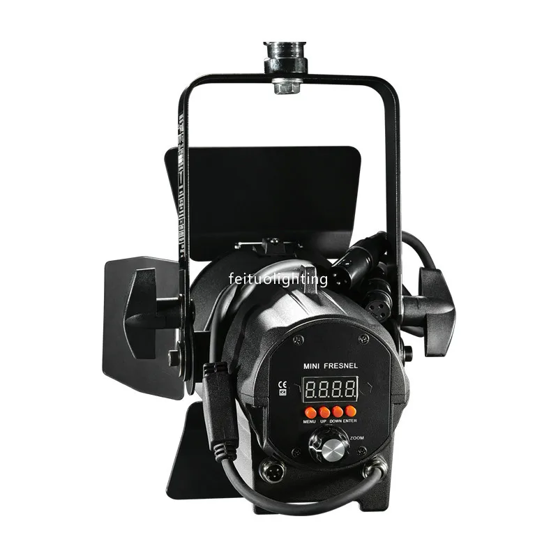 With Barndoor COB 60w Single WW/CW DMX Zoom Led Fresnel Light Photography Video Studio Light With TV Led Spot Film