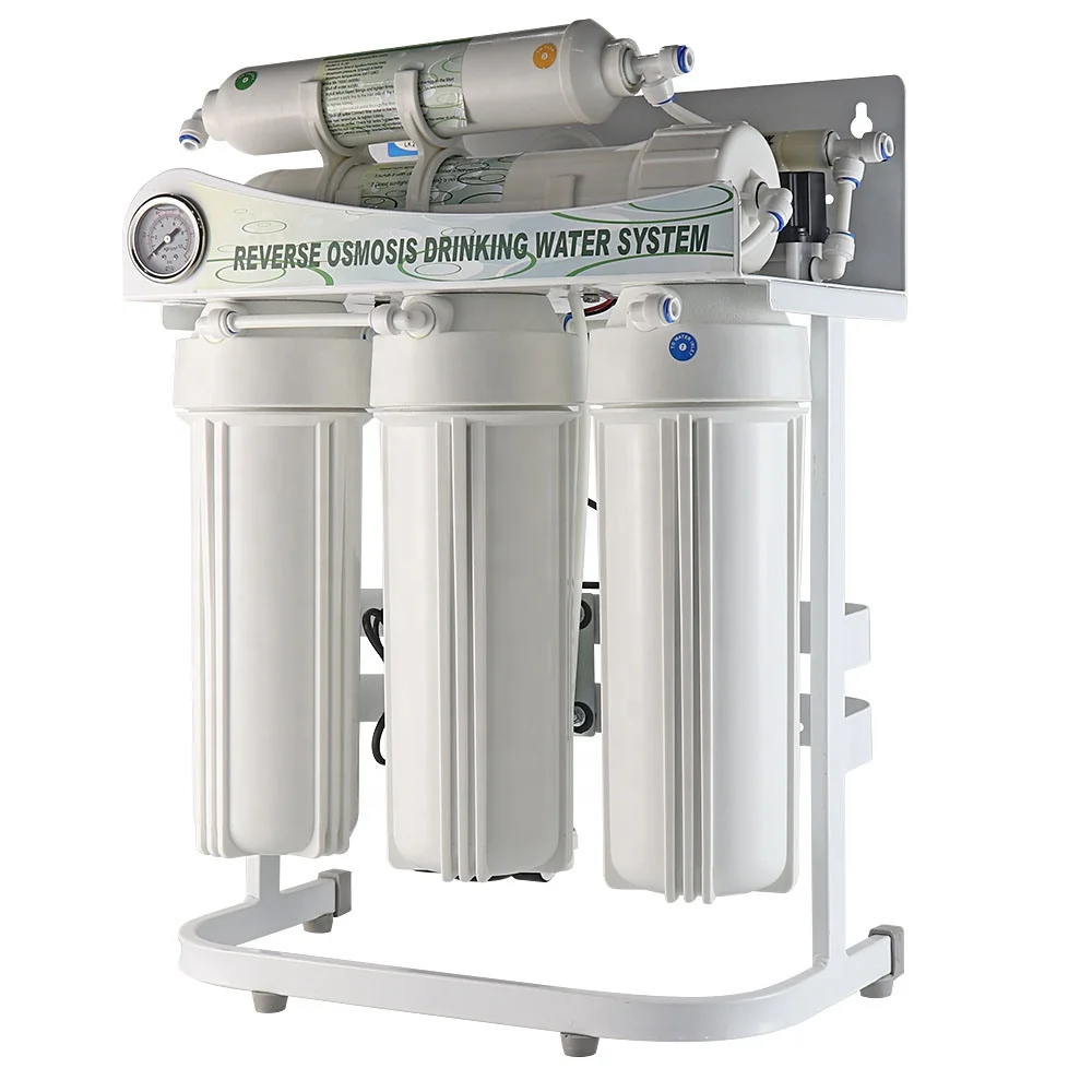 OEM Metal Stand 75GPD RO System Water Purifier with Pressure Tank RO Membrane Filter Professional Manufacturer