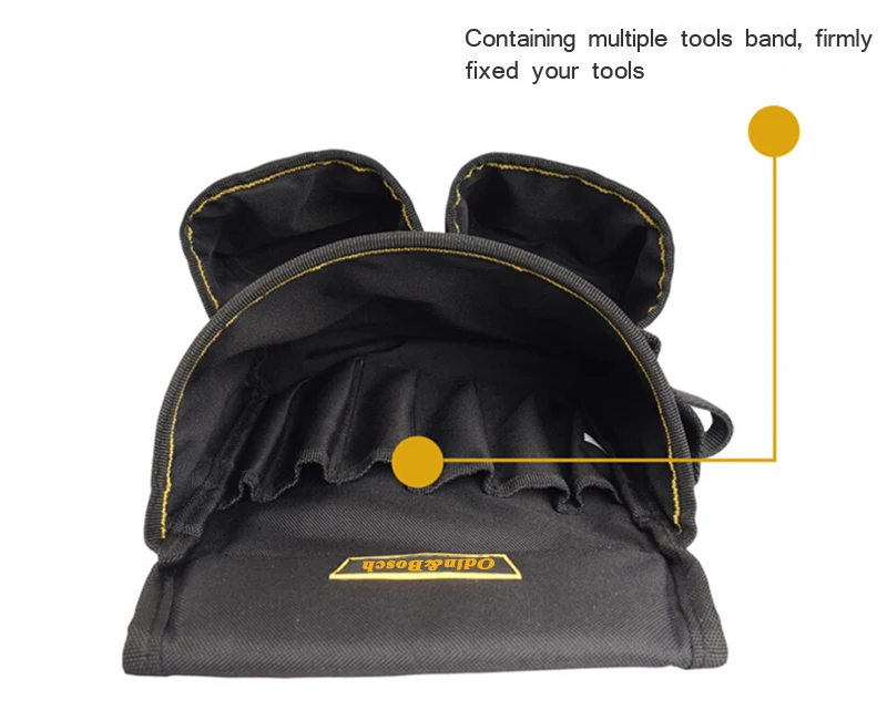 Multi-Function Waist Pouch For Storage Forceps Wrench Multi Pocket Canvas Tool Bag