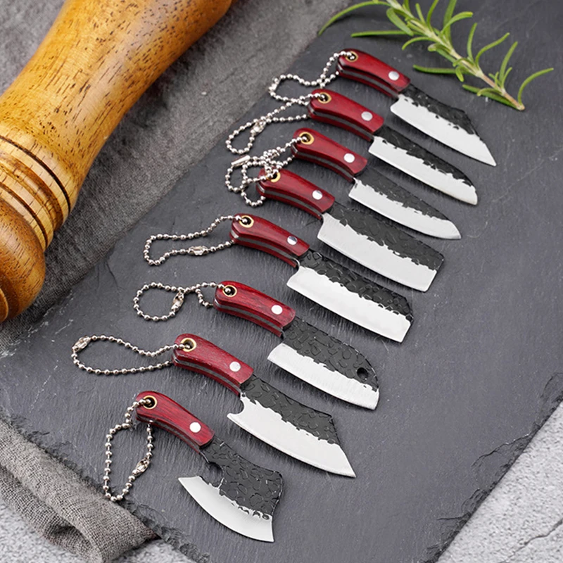 EDC Mini Knife Sheath Keychain Pocket Cutter  for Outdoor Camping Daily Survival Tools