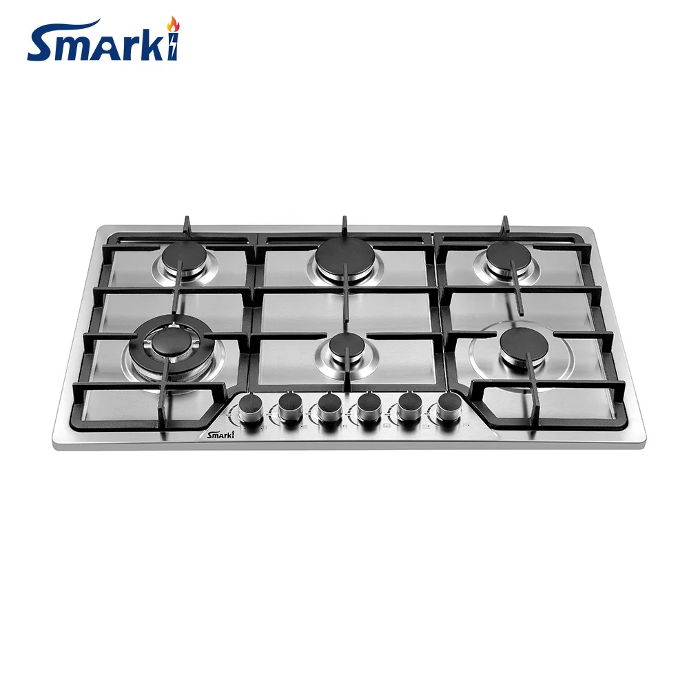 Factory 6  burners gas stove/ gas hob /gas cooker/cooktop-90cm