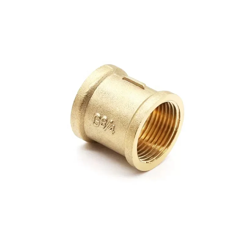 Water Heater Joint Accessories Full Brass Copper Connector Female-Female DN15 DN20 Water Pipe Fitting Copper Valve
