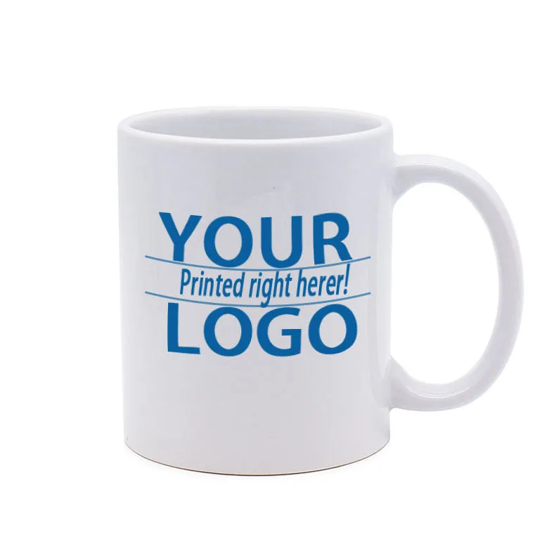 Custom Logo Mug Manufacturer 11 Oz Porcelain Plain White Sublimation blank Ceramic Cup Tea Coffee Mugs
