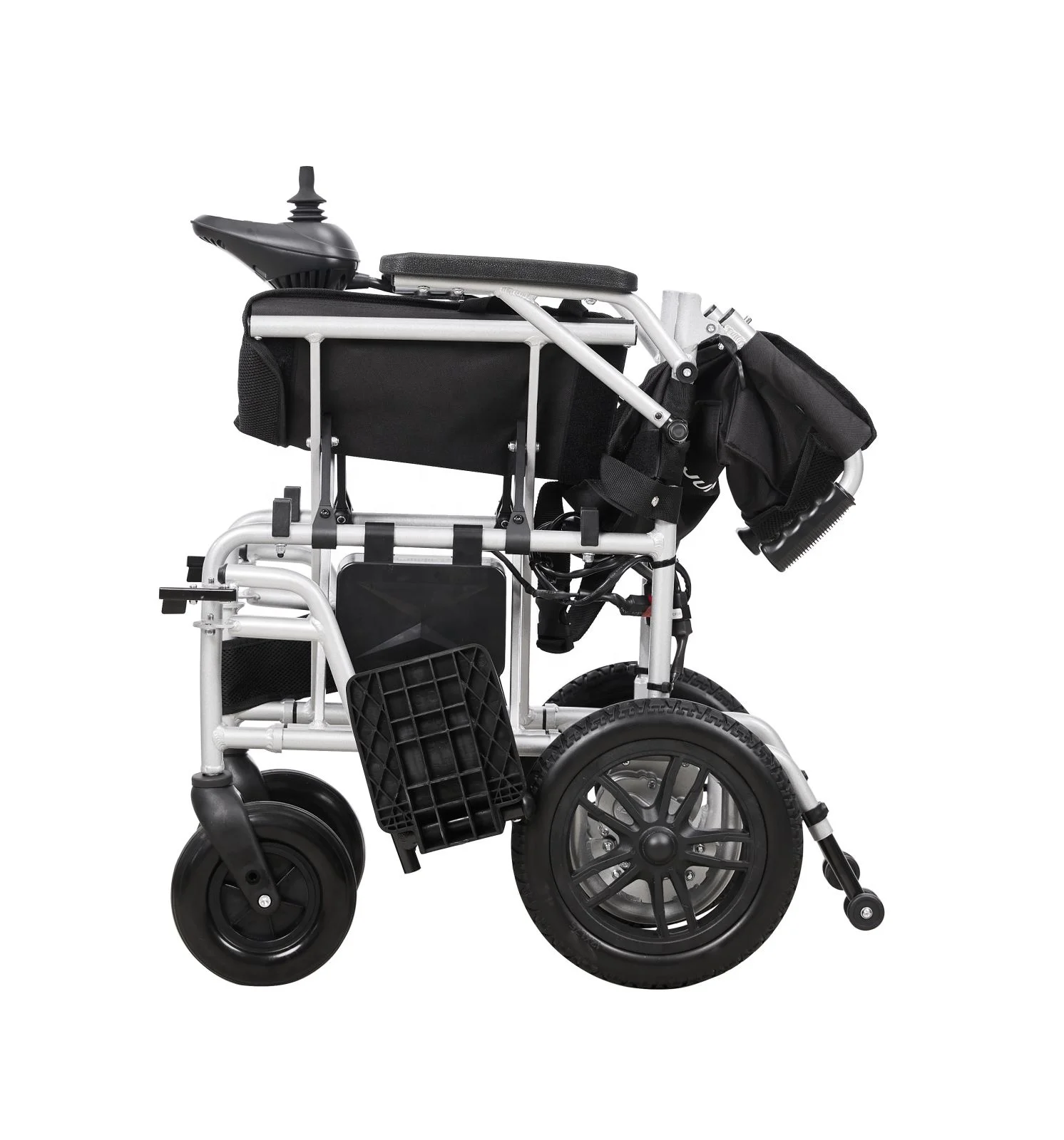 Aluminum Electric High Back Wheelchair Rehabilitation Equipment Light Weight Power Wheelchair